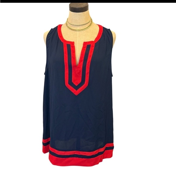 NWOT- 41 Hawthorn | Navy and Red Sleeveless Top, medium - Picture 3 of 5